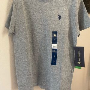 Us polo gray shirt size 8 boys